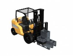 Паллет (поддон) пластиковый перфорированный на 3-х полозьях серый усиленный, 1200x800x150 мм, серый [02.117.91.PEF.S.Т10X]