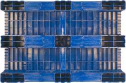 Паллет (поддон) пластиковый сплошной на 3-х полозьях, 1200x800х150 мм, серый [TR 1208-1]