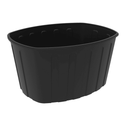 Ванна пластиковая пищевая О, 200 л, HDPE, черный [131.0200.899.000]