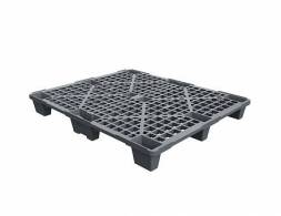 Паллет (поддон) пластиковый перфорированный на ножках, 1200х1000х135 мм, серый [02.112.91]