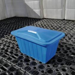 Ванна пластиковая пищевая с крышкой К, 400 л, HDPE, черный [121207.0400.899.000]