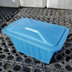 Ванна пластиковая пищевая с крышкой К, 400 л, HDPE, черный [121207.0400.899.000]