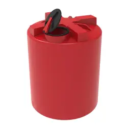 Емкость для хранения жидких минеральных удобрений (КАС, ЖКУ и др) 3000 T с откидной крышкой красный